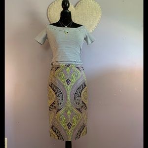 Women’s J Crew Sovereign Paisley Pencil Skirt